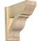 Ekena Millwork Funston Slat Rough Sawn Outlooker, Douglas Fir, 8"W x 18"D x 18"H OUT08X18X18FST06RDF - alternate 1